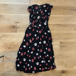 Reformation maxi wrap dress